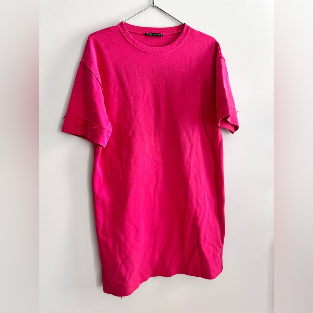 Zara Pink T-Shirt Dress